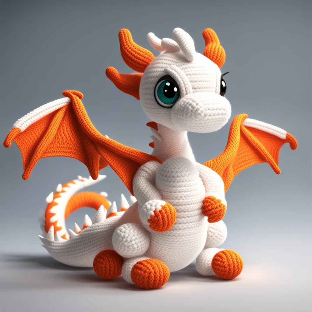 Cute Crochet Dragon: Chibi Yarn Art
