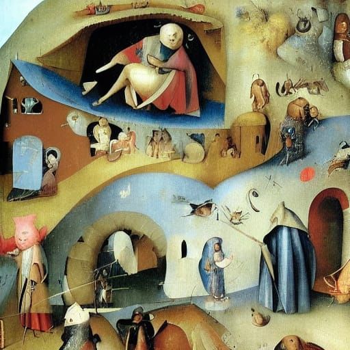 Surreal Mouse Inventor of Betelgeuse Portal, Bosch Style