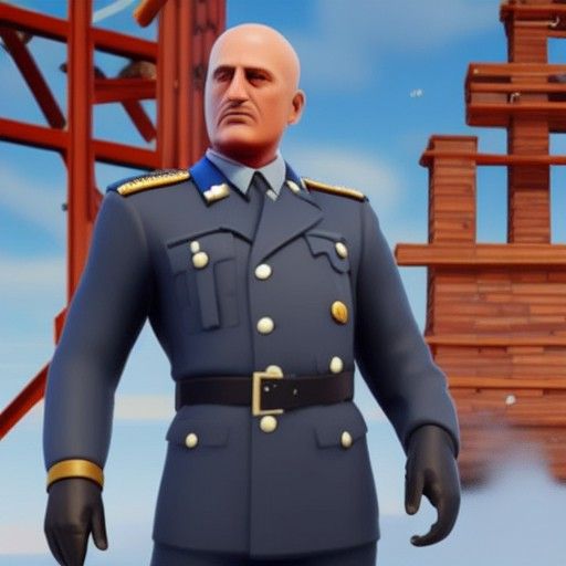 Benito Mussolini as Fortnite Character
