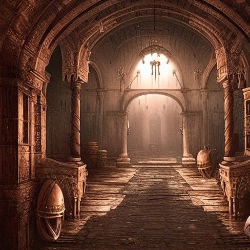 Dark and Damp Dungeon: Epic Cinematic Painting