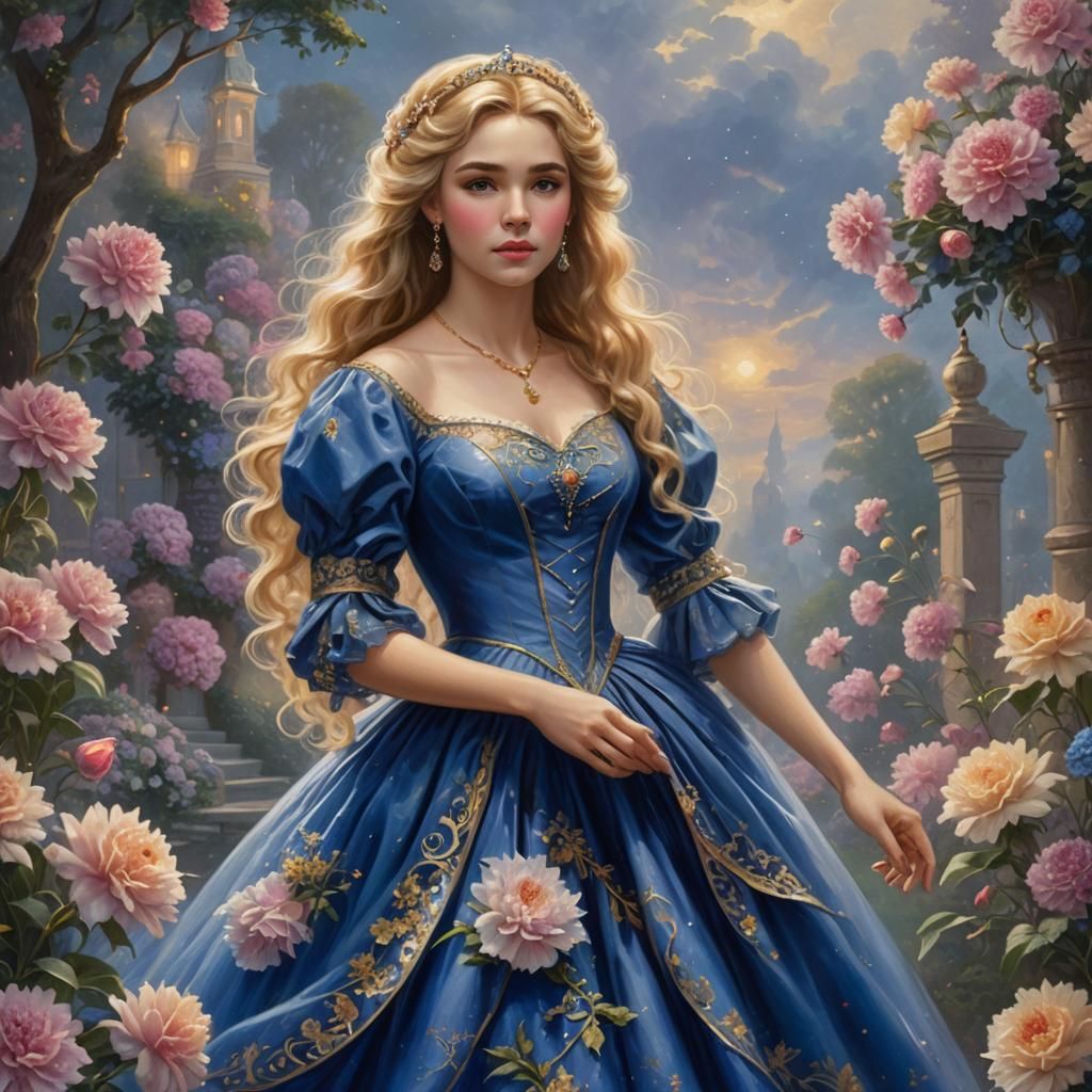 Princess of Carnations in Ethereal Fantasy Style