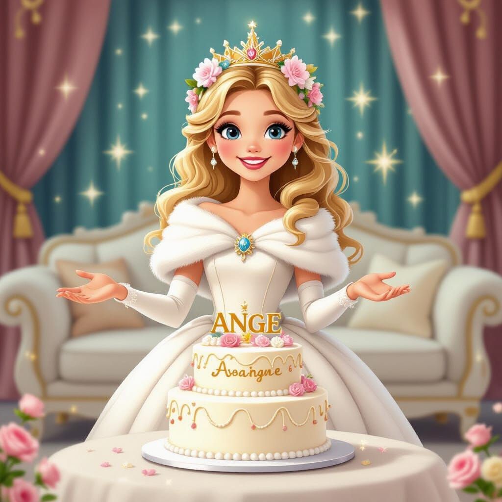 Blonde Princess Birthday in Dreamy Disney Style