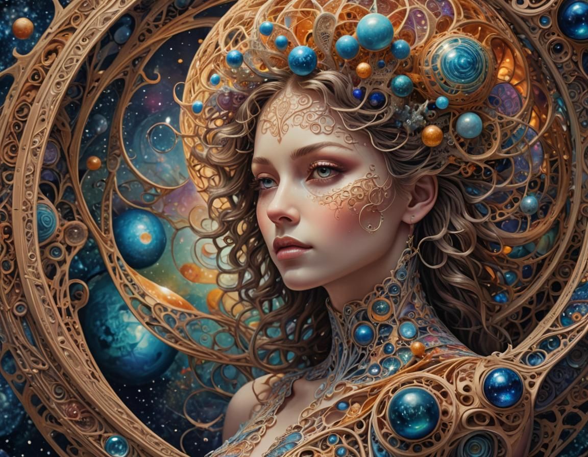 Majestic Being in Surreal Dreamscape Portraiture