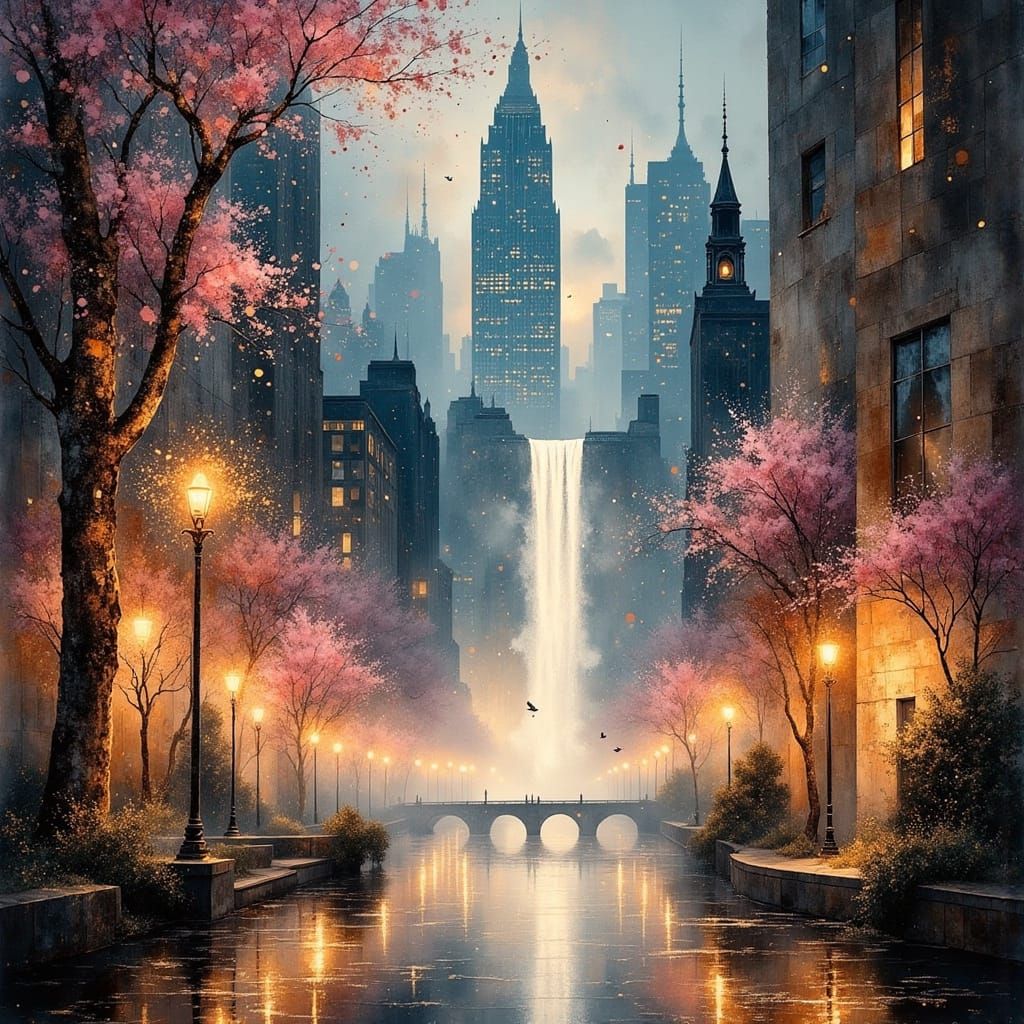 Waterfall in the City