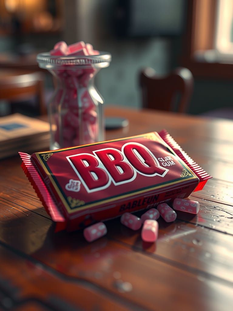 BBQ Gum: Maximalist Digital Illustration