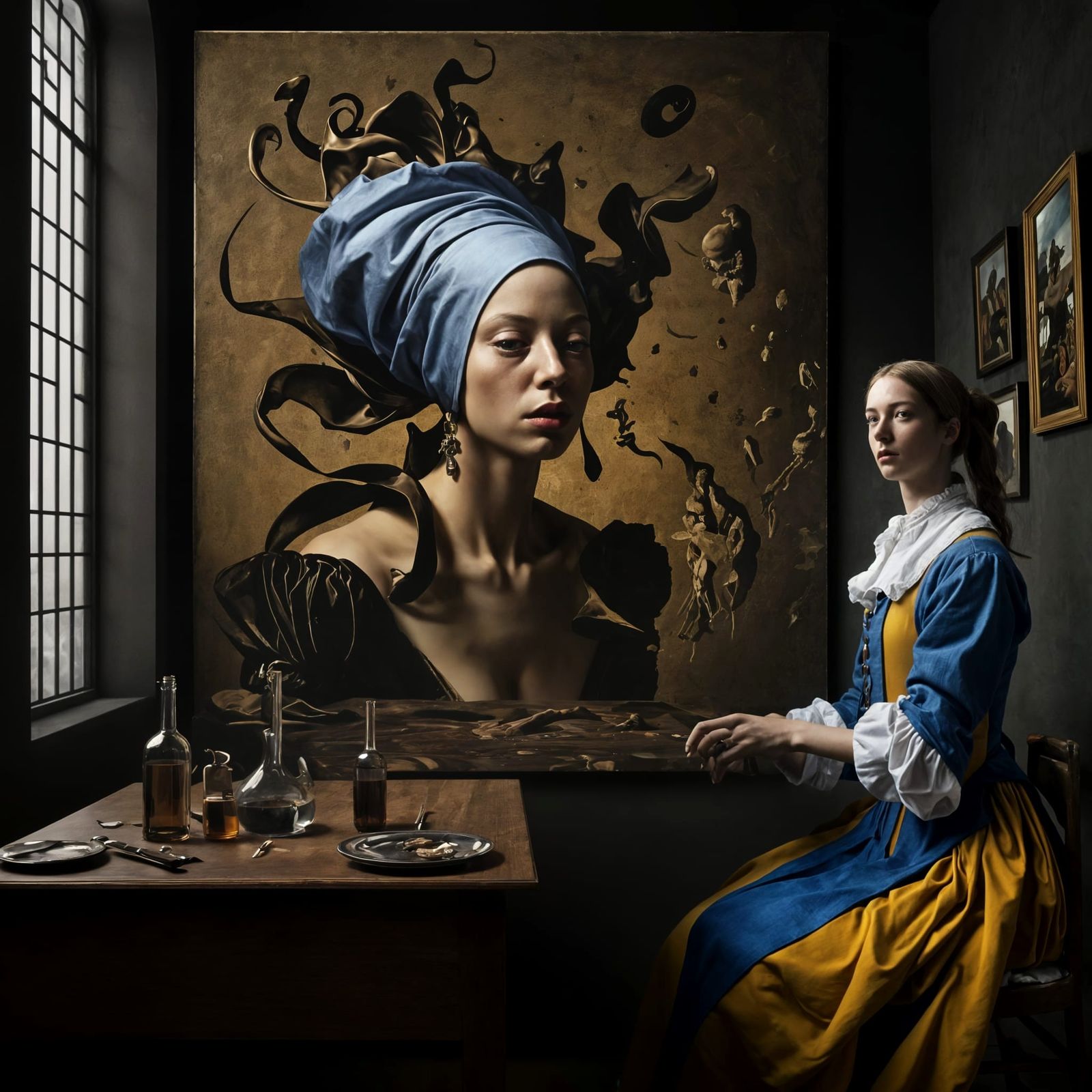 Abstract 17th Century Life as Detailed Matte Painting