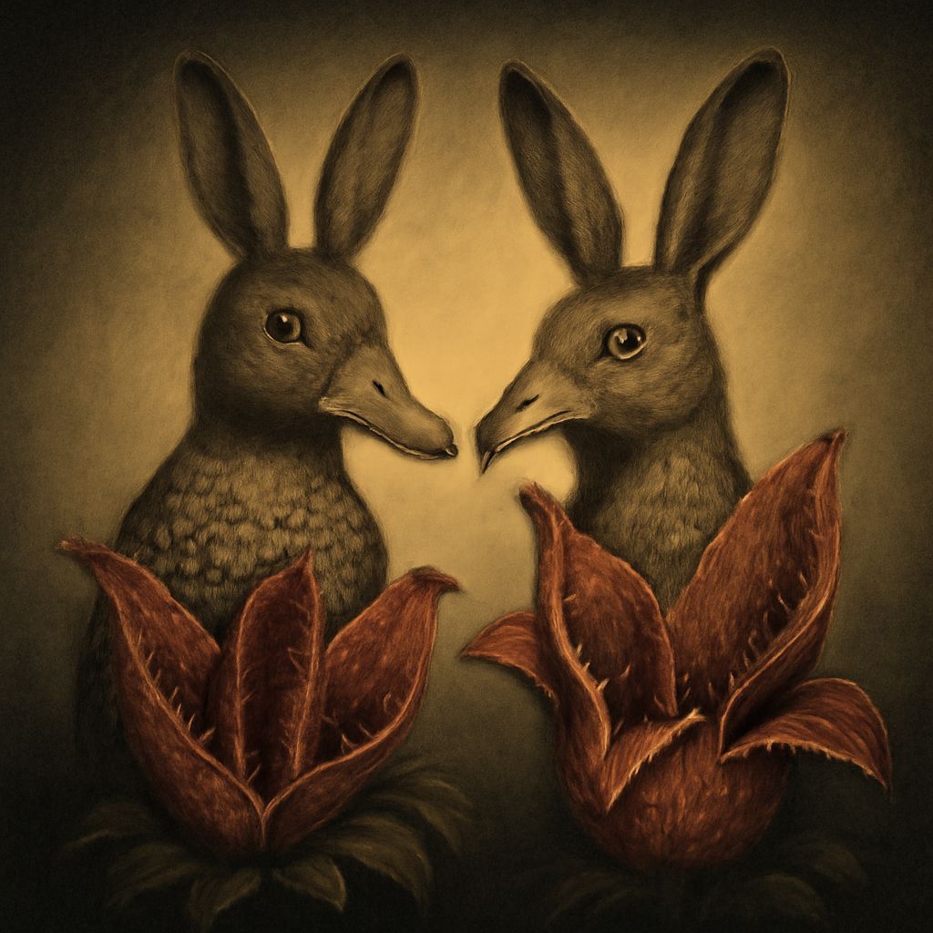 Mr and Mrs Dragonfishduck Become Hydnora Hares