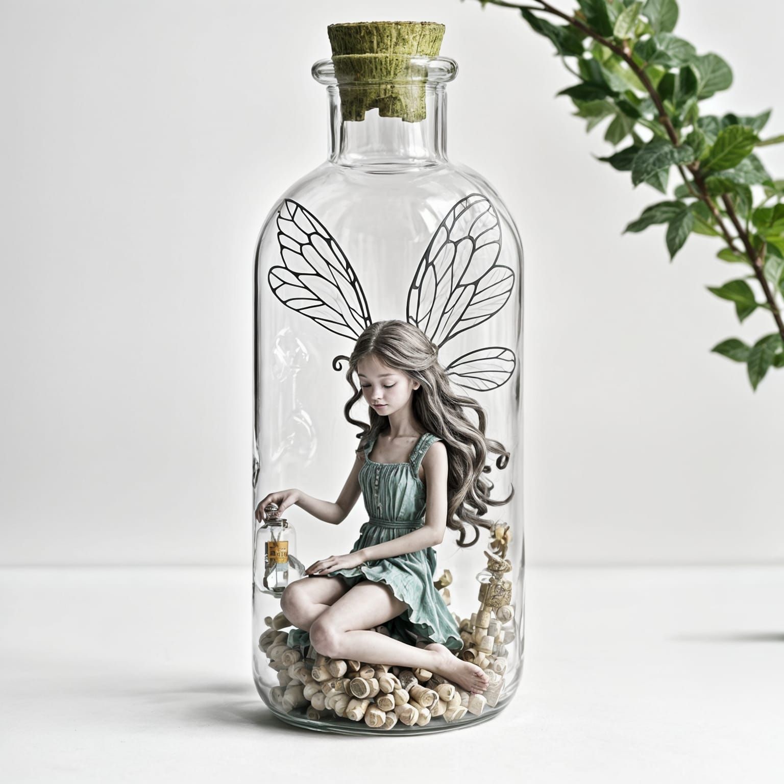Fairy Trapped in a Bottle