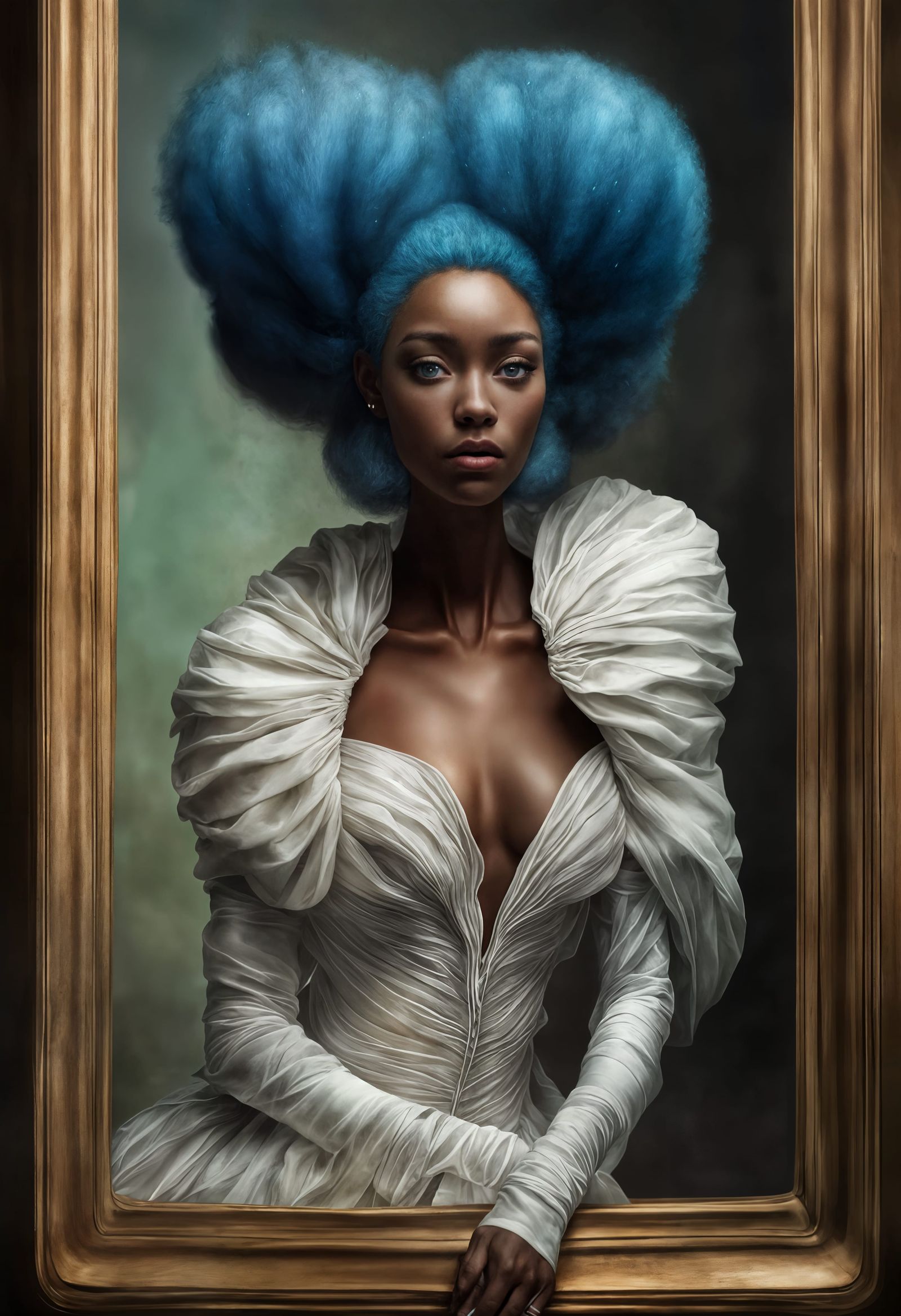 "Good Evening! Would you mind helping me to 
step-out of my frame? Who knows how long this will last?!"