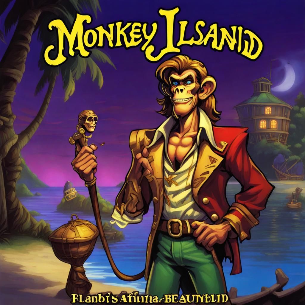 Handsome Man Inspired by Monkey Island Game