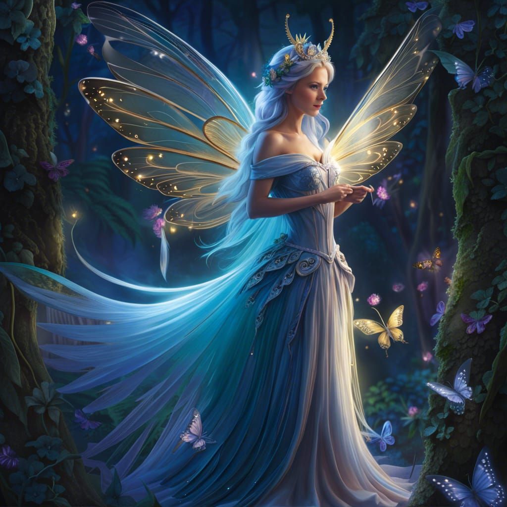 Ethereal Fairy with Delicate Wings