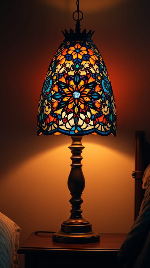 Fractal glass lamp
