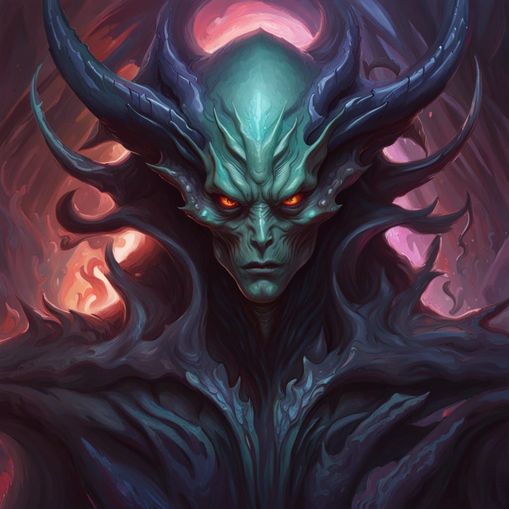 Demonic Eldritch Alien Portrait in Unreal Engine 5