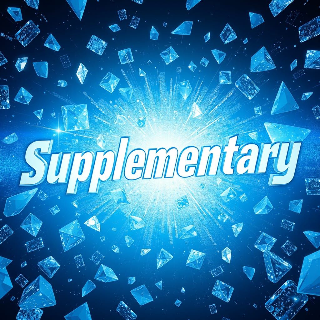 Surreal Futuristic Landscape with Shining Supplementary Word