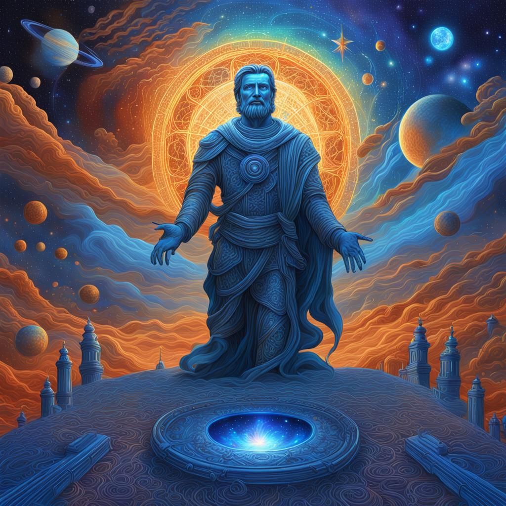 Holographic Astral Illustration of Order in Space