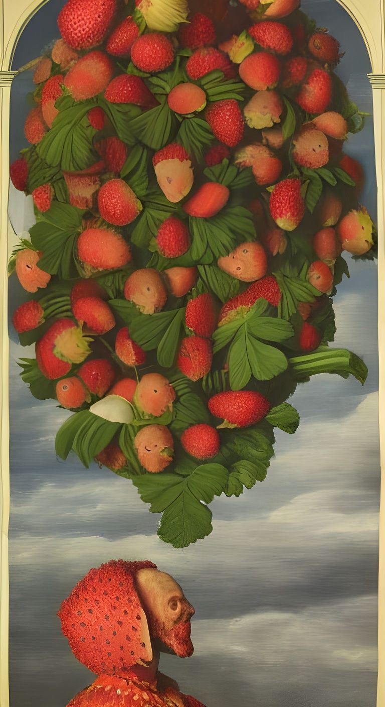 Elizabethan Strawberry Head Figures on Stage