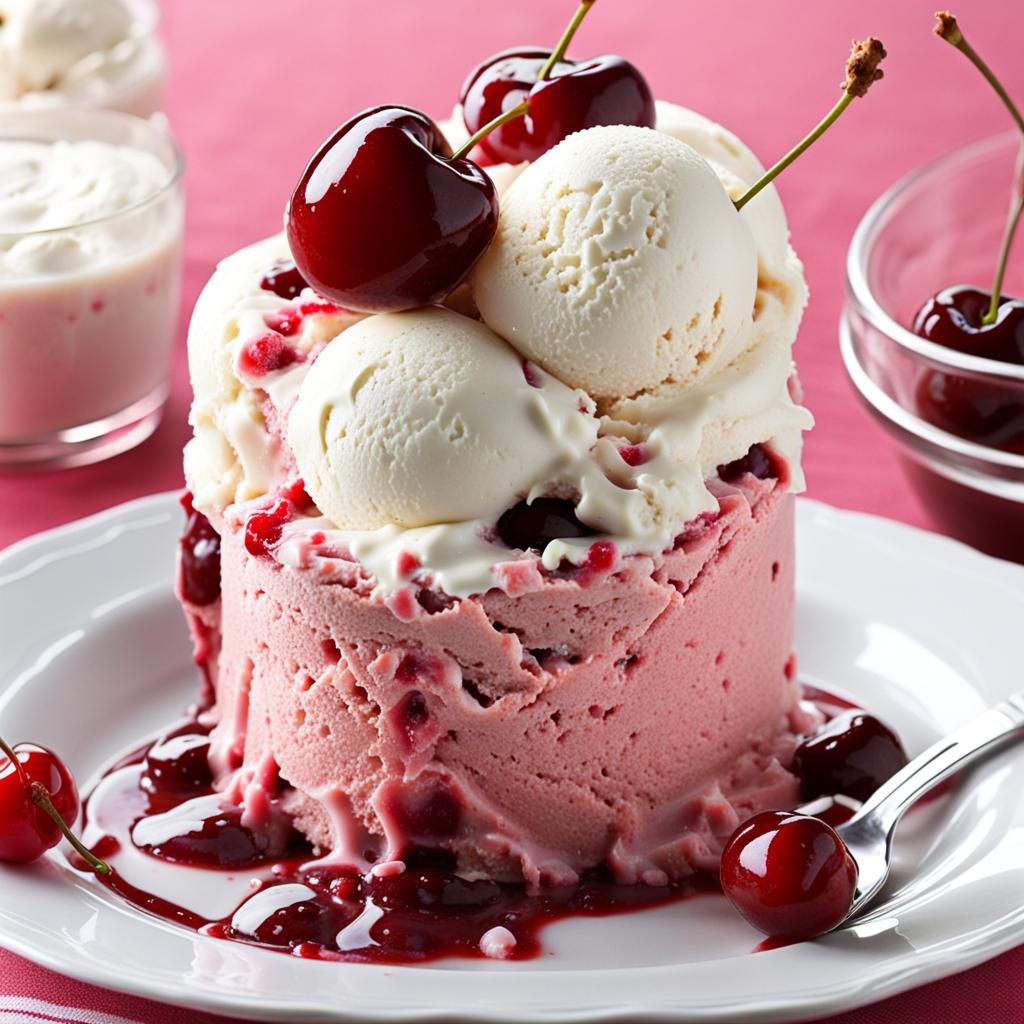 Cherry Ice Cream Delight