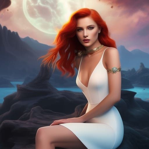 The redhead and the moonlight