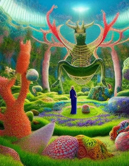 Intricate Simulation: A Gravity-Free Fairytale in Oil