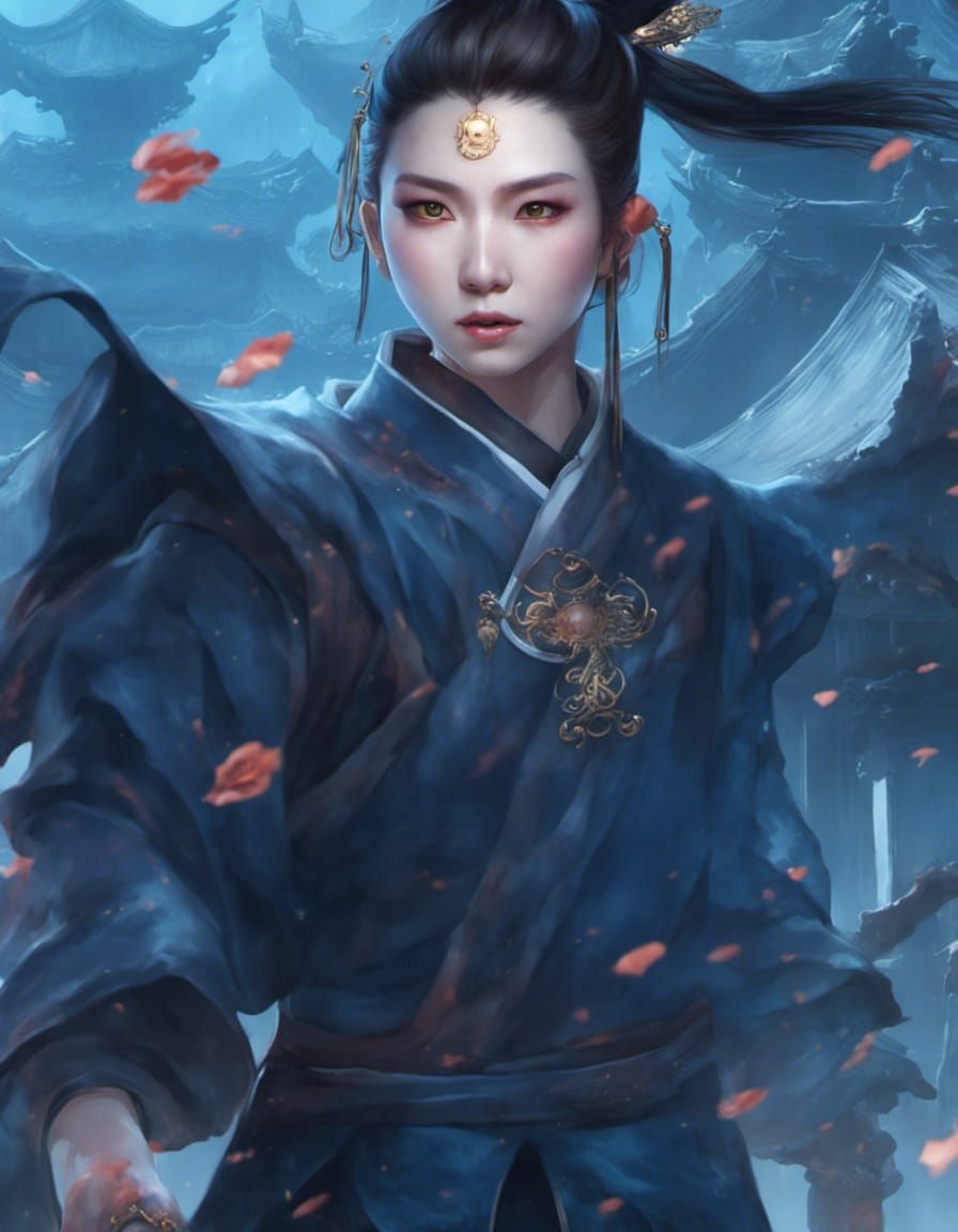 Detailed Matte Painting in Deep Color