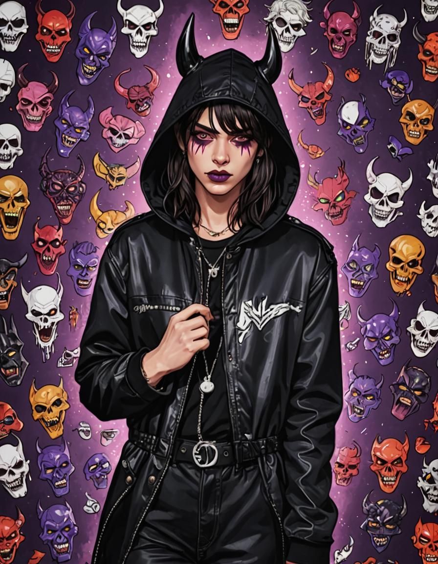 Devil Face Emojis Representing Negative Emotions