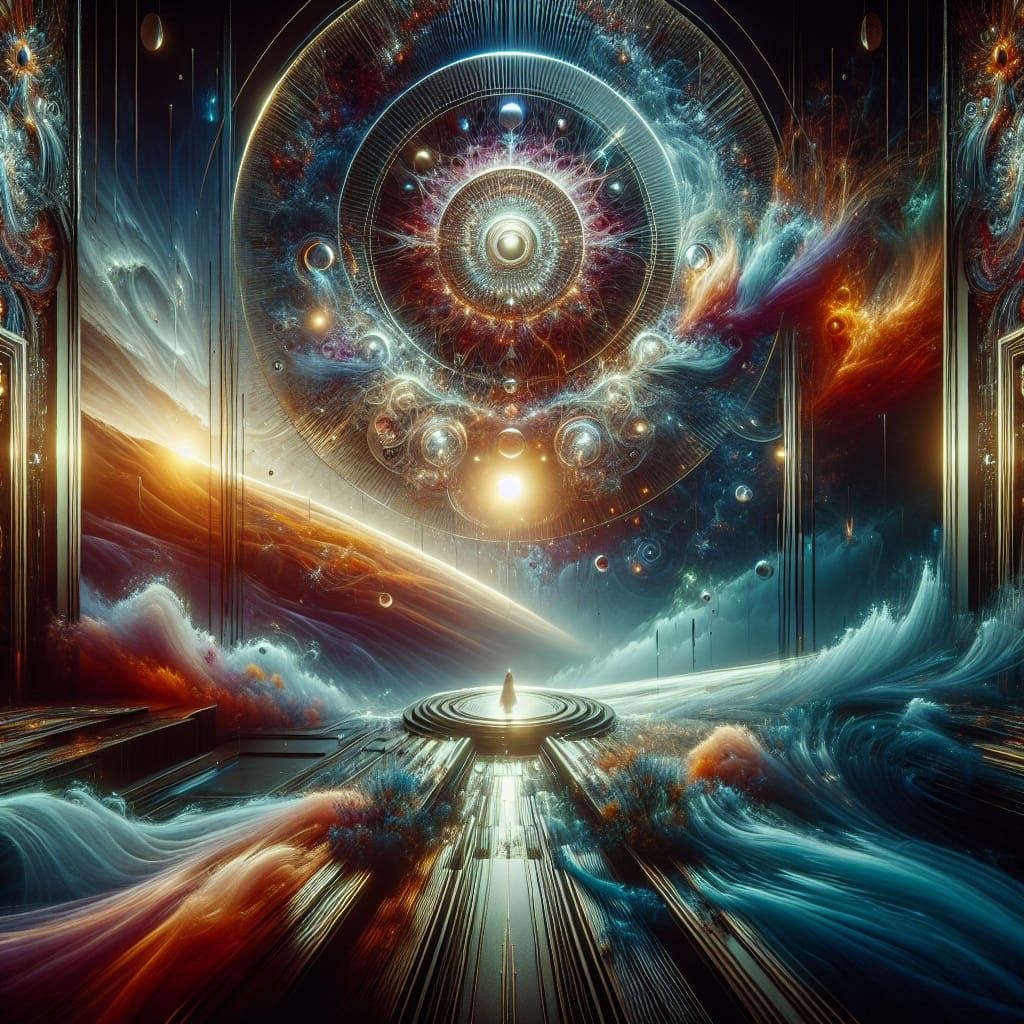 Eternal Spirit: Hyperrealistic Vision of Peace and Bliss