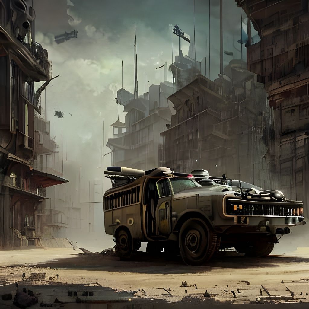 Apocalyptic Station Wagon Concept Art