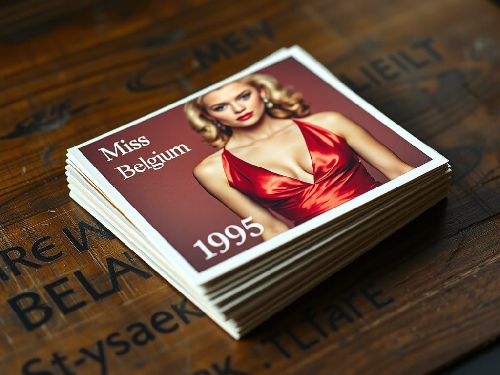 Miss Belgium 1985 Trading Card Still Life