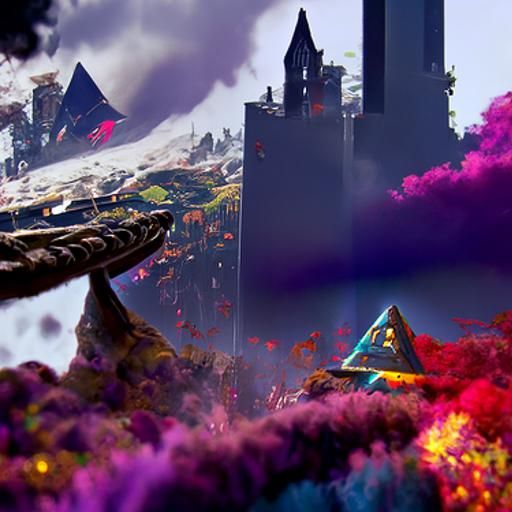 Detailed Matte Painting of Conspiracy Theories