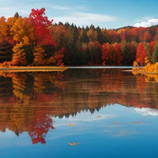 Autumn Lake: High-Resolution Landscape