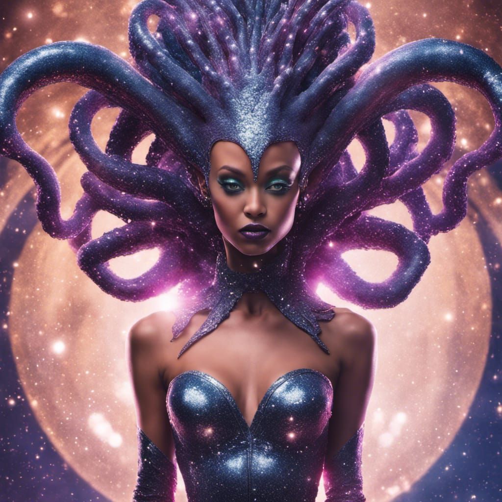 Glitter Planet Alien Queen in Royal Formalwear