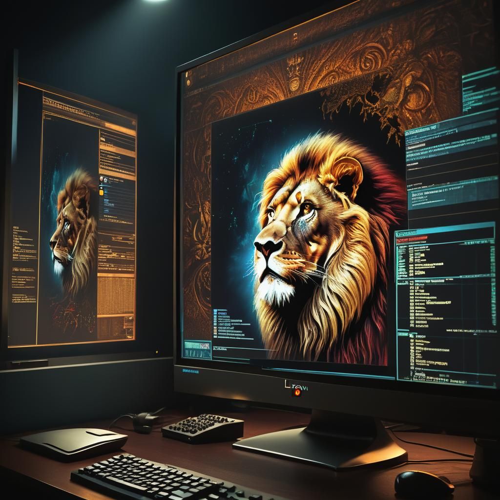 Lion in the Darkness Forum Homepage on Monitor