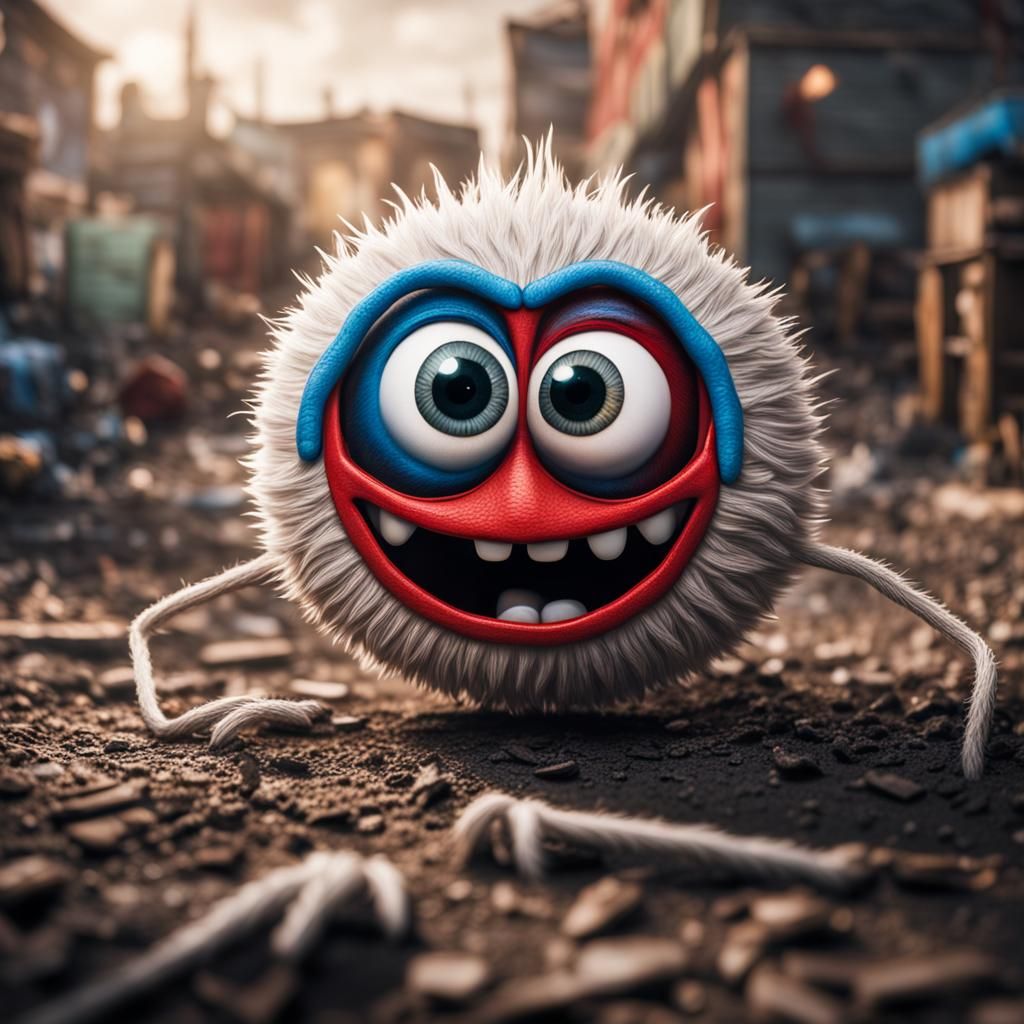 Hyperrealistic Googly Eyed Forky with Intricate Details