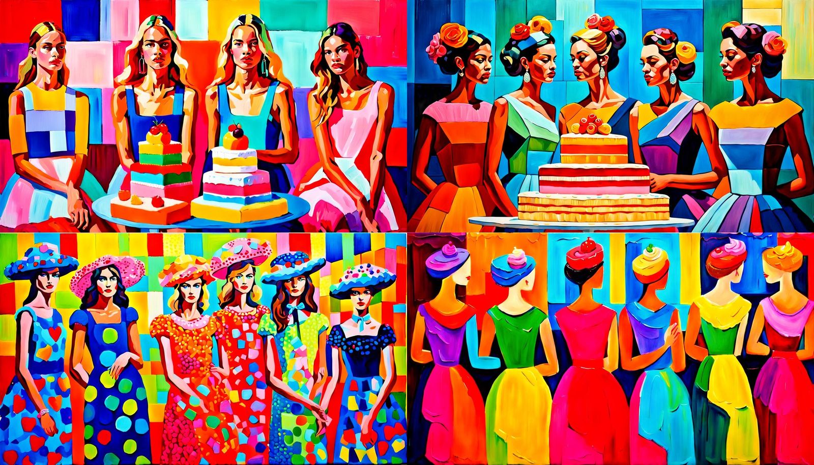 Victoria's Secret Models in Cake-Inspired Dresses