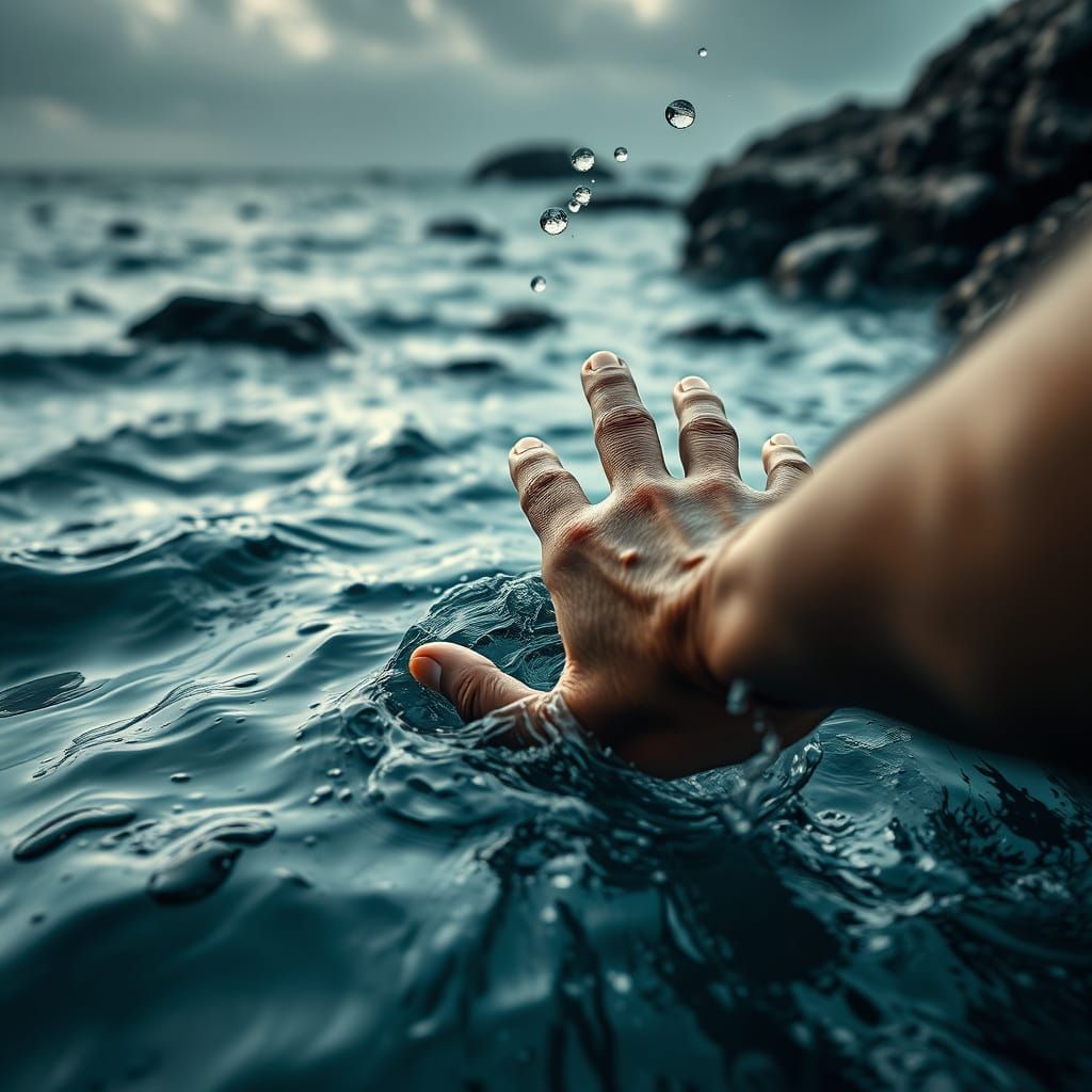 Underwater Elegance in High Contrast