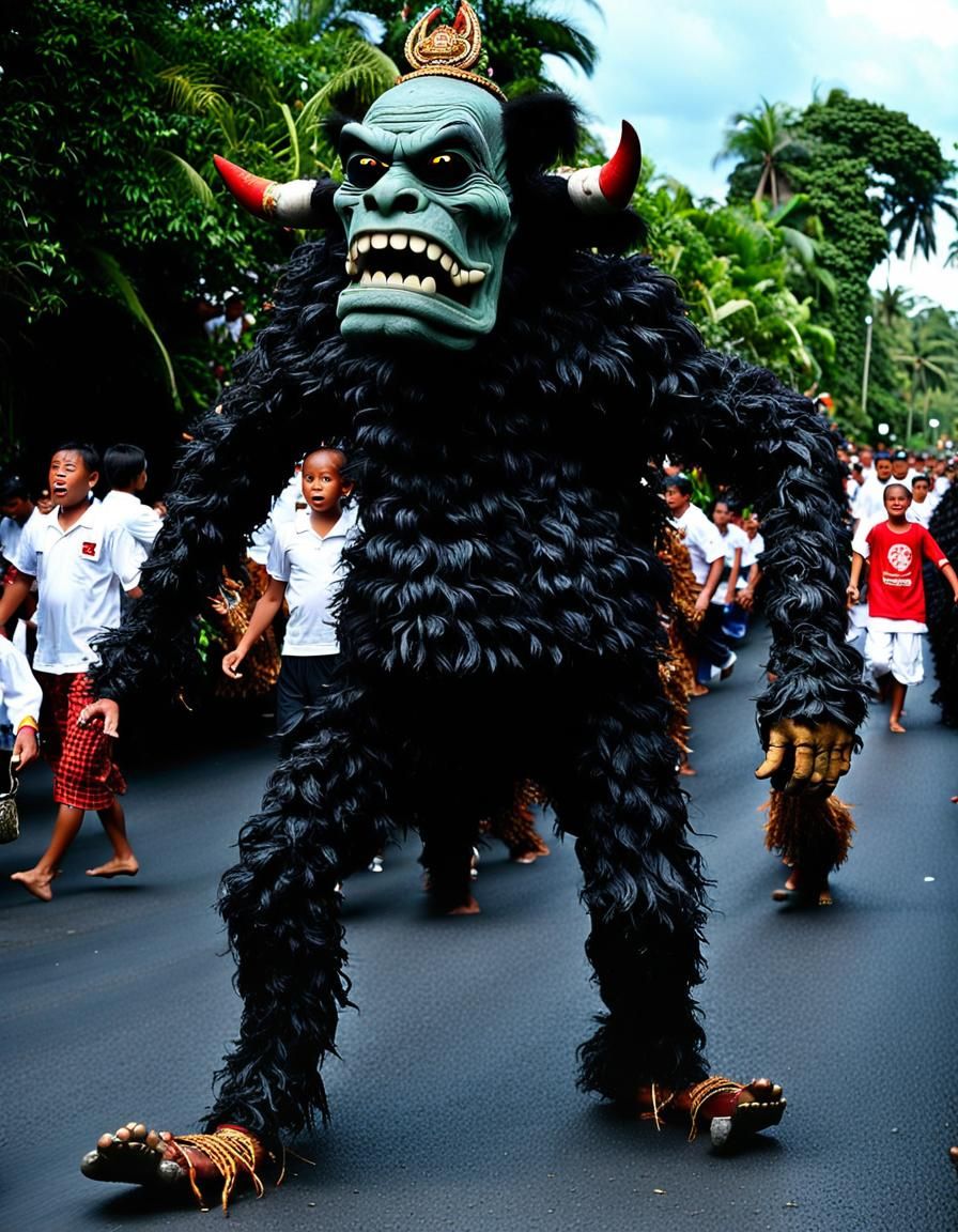 Ohoh Ogoh Kala - On Nyepi eve, the Balinese will join for the world famous Ogoh Ogoh Parades all over Bali. Ogoh Ogohs r...