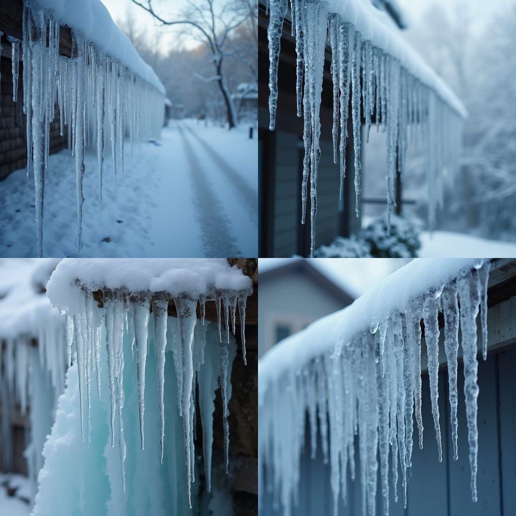 Fragile Crystal Formations Hanging from Trees