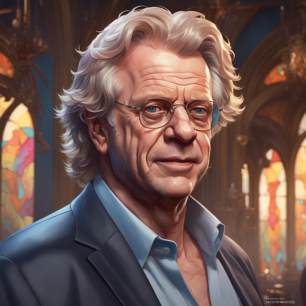 Hyperdetailed Portrait of Jerry Springer in Artstation Style
