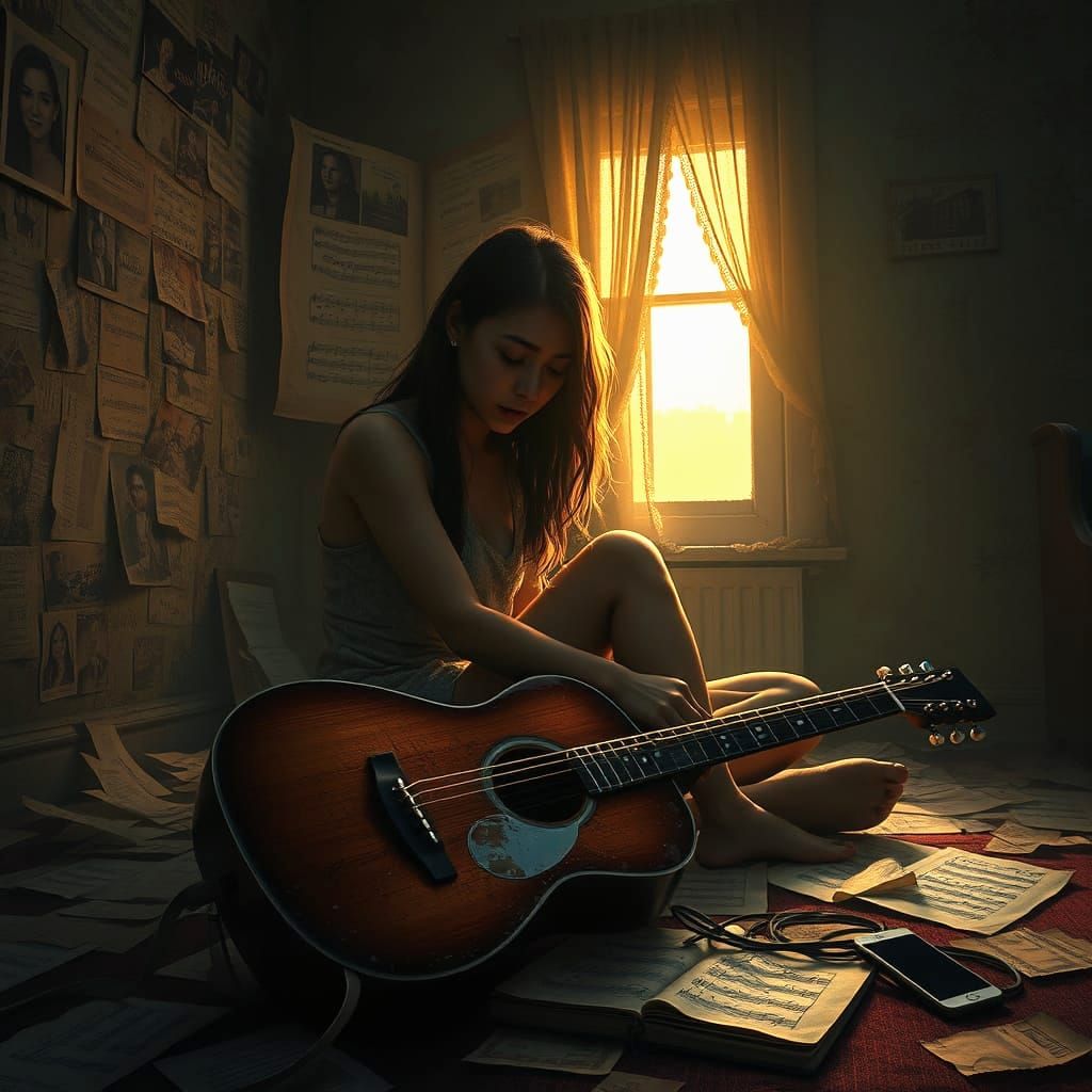 Haunting Memories in a Portrait of Melancholy