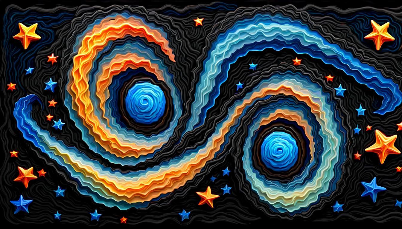 Electromagnetic Jelly Coils Around Newborn Binary Stars