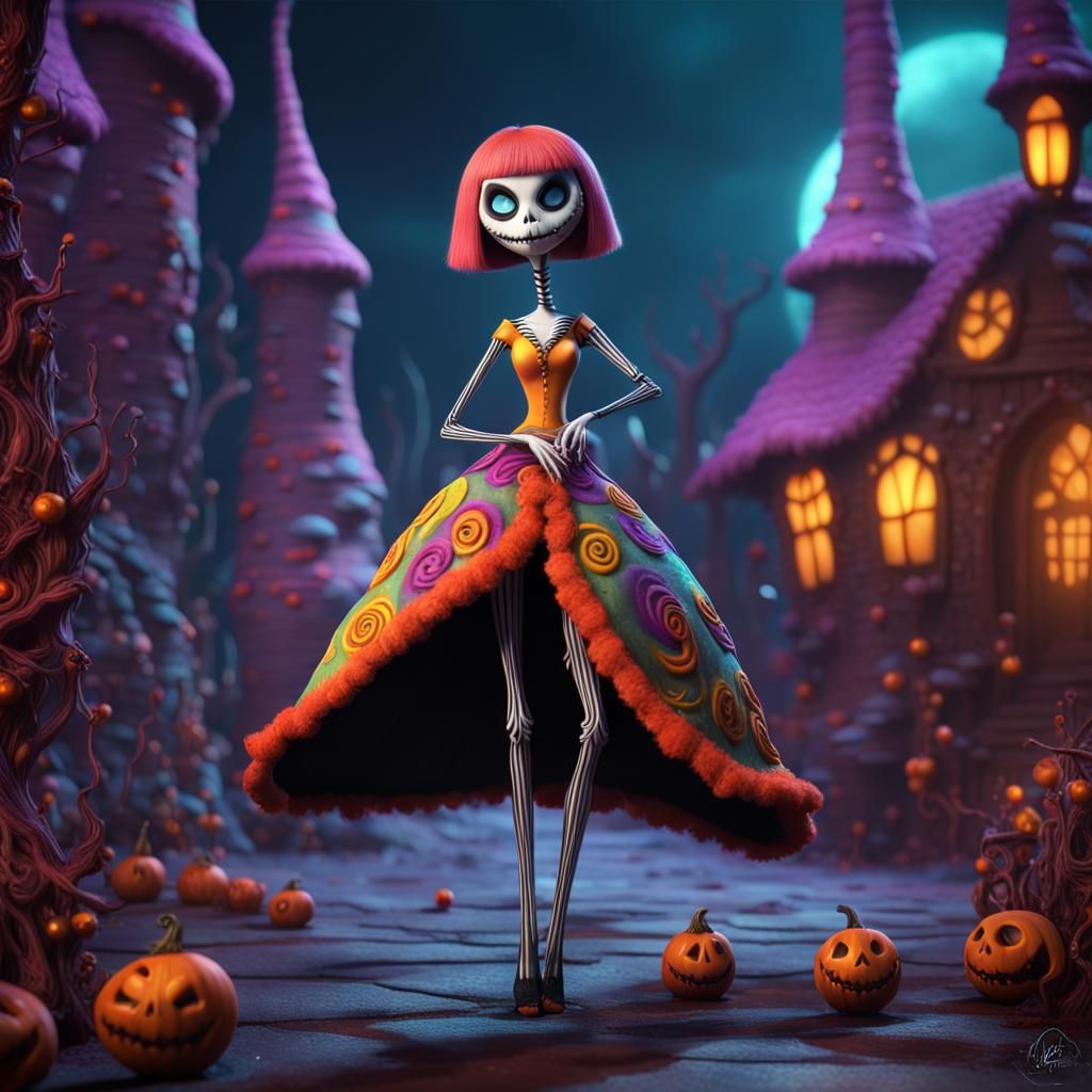 Psychedelic Nightmare Before Christmas Character Art