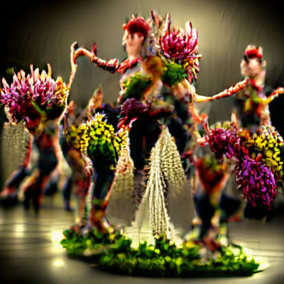 Floral Dancers in Volumetric Lighting