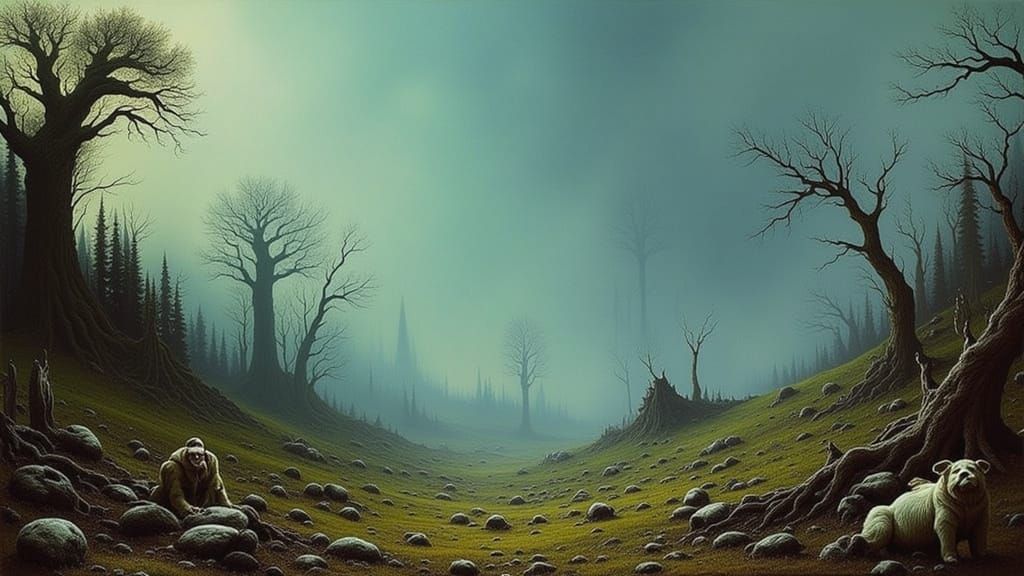 Beautiful AI-Generated Landscape Painting