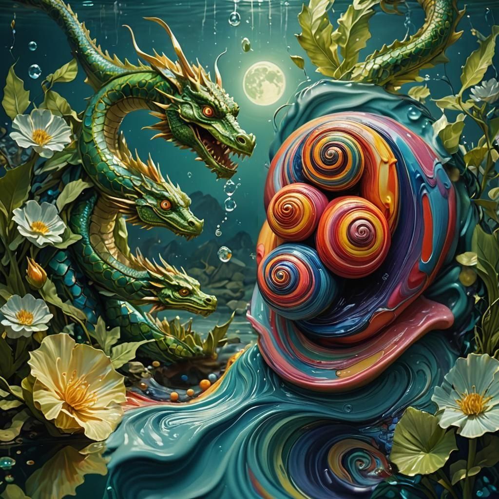 Surreal Memory Extasis: Oil Painting in Dreamlike Style