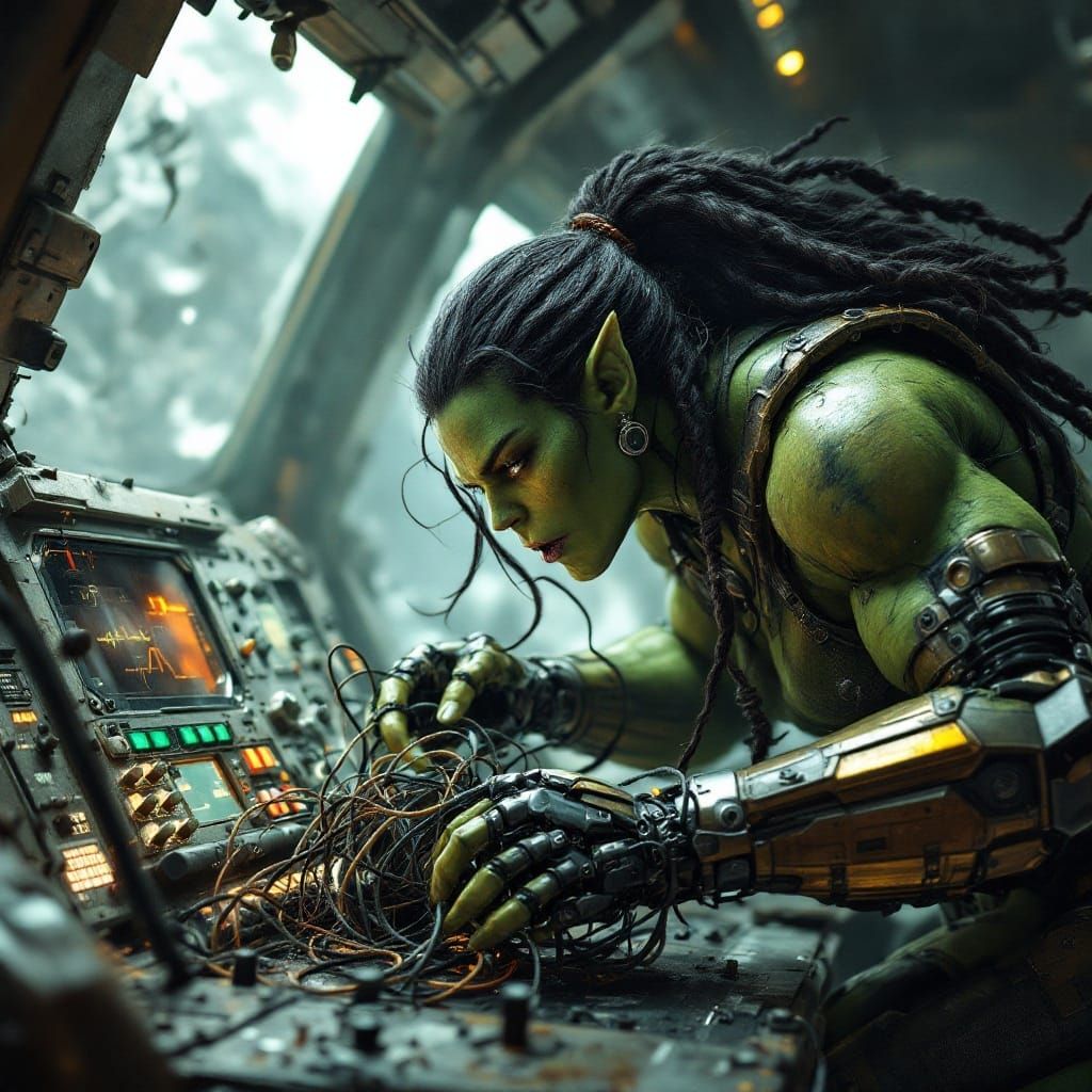 Amidst Cosmic Ruins, a Warrior's Focus Reigns