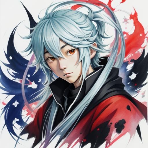 Detailed Gouache Painting of Yukine Shinki