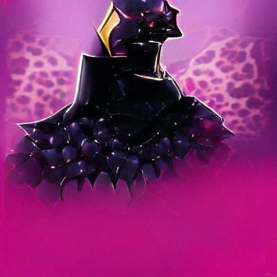 Minimalist Black and White Queen Bee