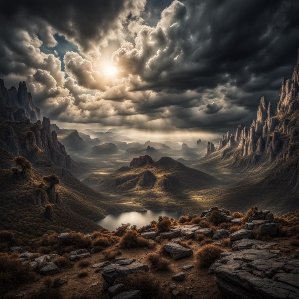 Heavenly Realm Returns: Hyperrealistic Composition