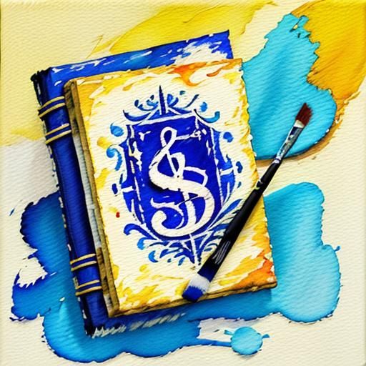Song Lyric Journal Cover as Impasto Painting