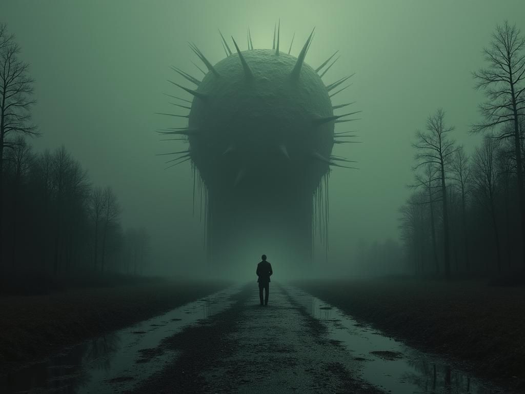 Dystopian Dark Surrealism: AI Generated Image